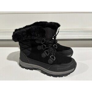 3M Thinsulate Insulation Women’s Winter Boots Size 9 Fur Lined Black